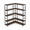 Étagère d'angle en bois et métal